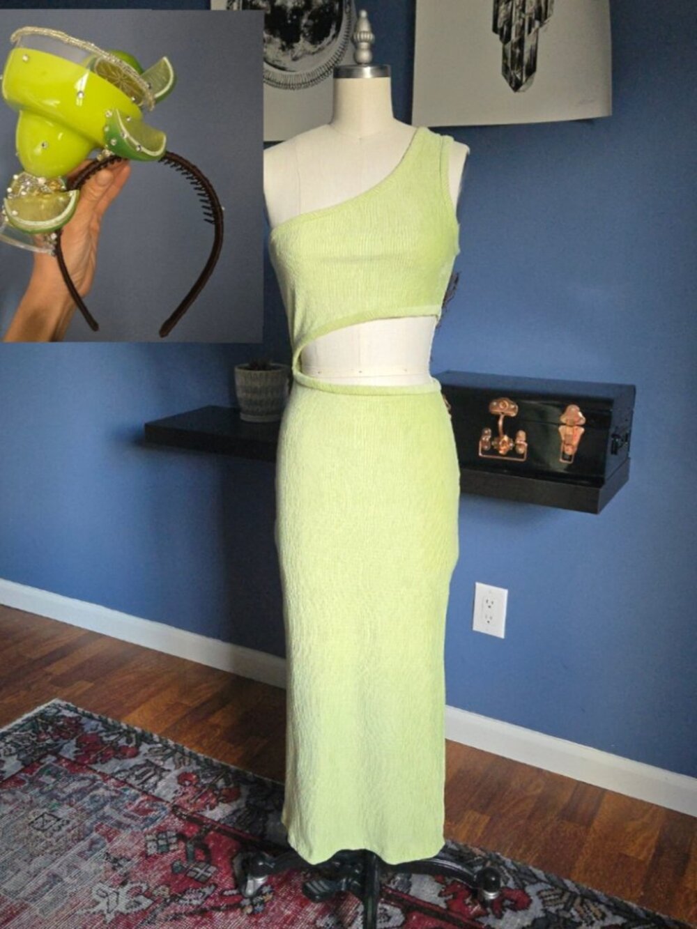 Margarita Dress & Headpiece (Halloween Costume)